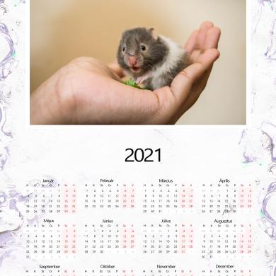 20x30 naptár, márvány minta, FEKVŐ képpel
